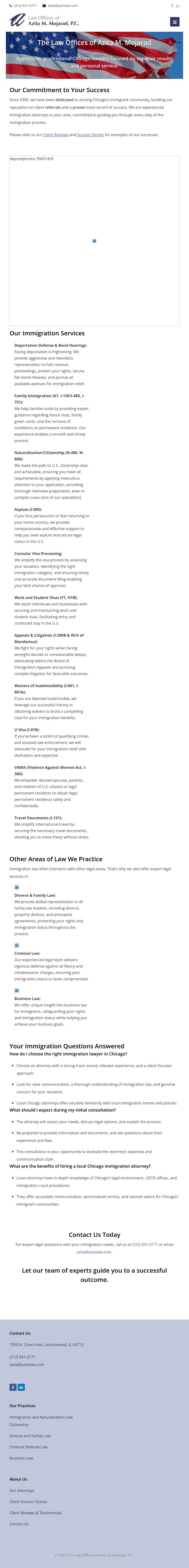 Law Offices of Azita M. Mojarad, P.C. - Chicago IL Lawyers