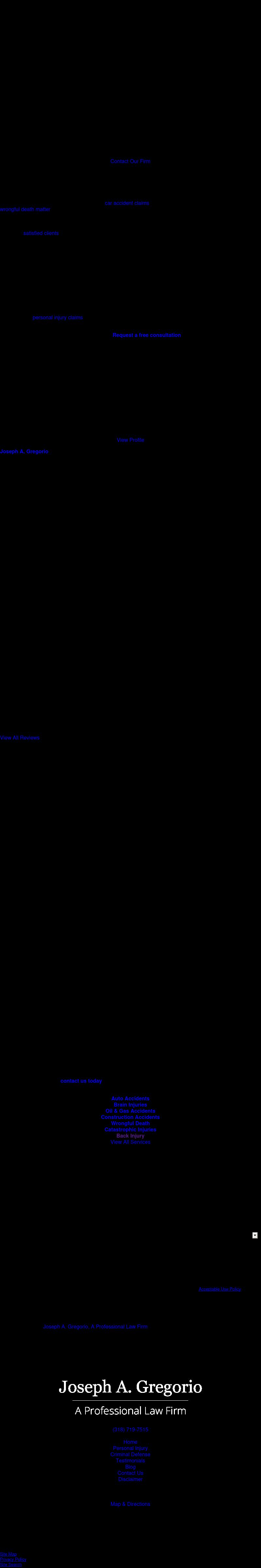 Law Offices of Joseph A. Gregorio - Bossier City LA Lawyers