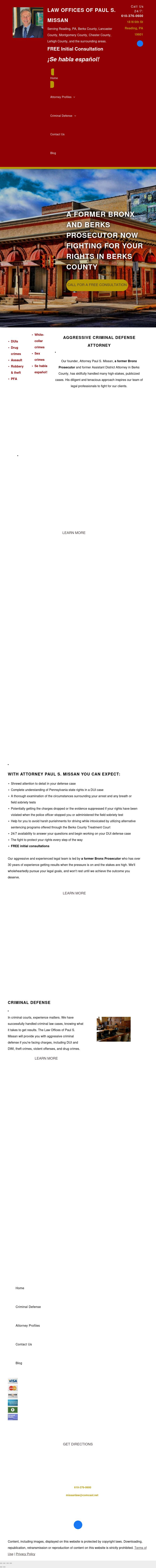 Law Offices of Paul S. Missan - Reading PA Lawyers