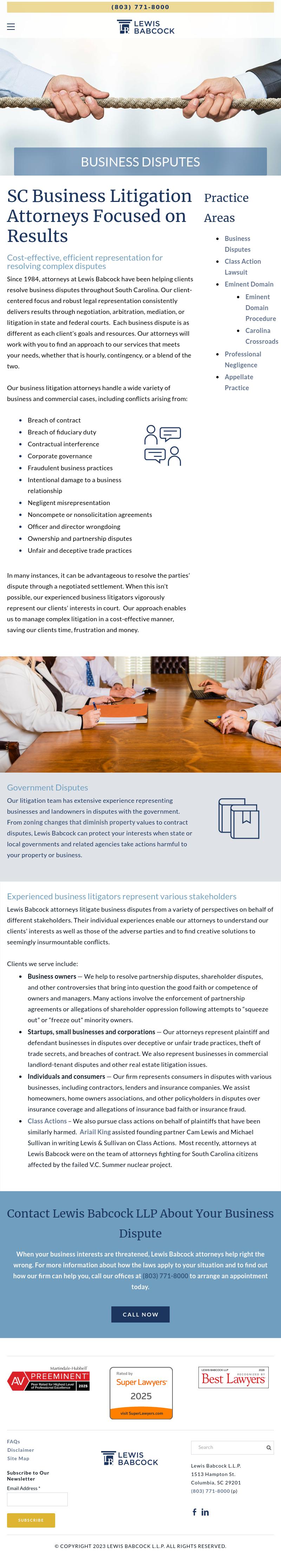 Lewis Babcock and Griffin LLP - Columbia SC Lawyers