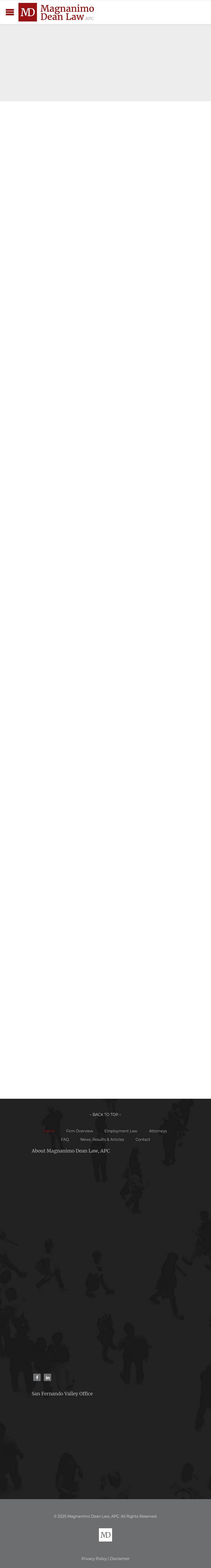 Magnanimo & Dean, LLP - Los Angeles CA Lawyers