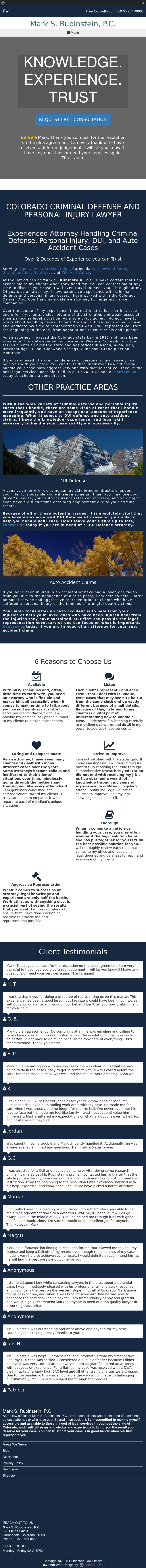 Mark S. Rubinstein, P.C. - Vail CO Lawyers