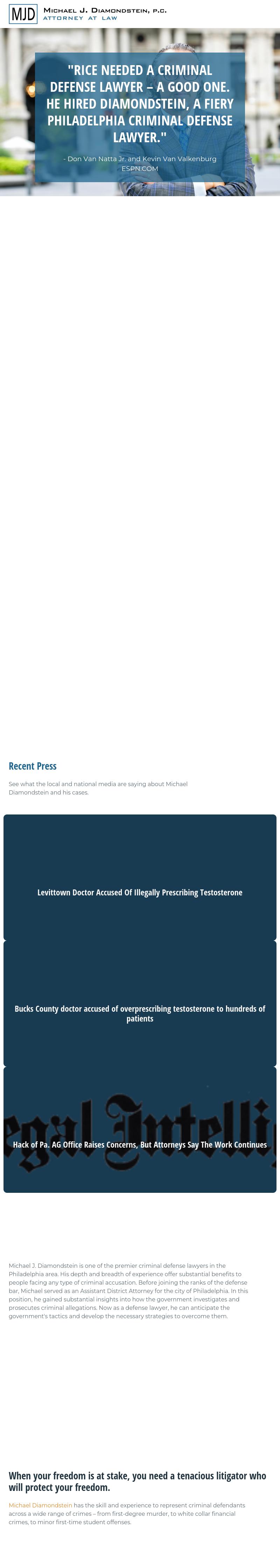 Michael J. Diamondstein, P.C. Attorney At Law - Philadelphia PA Lawyers