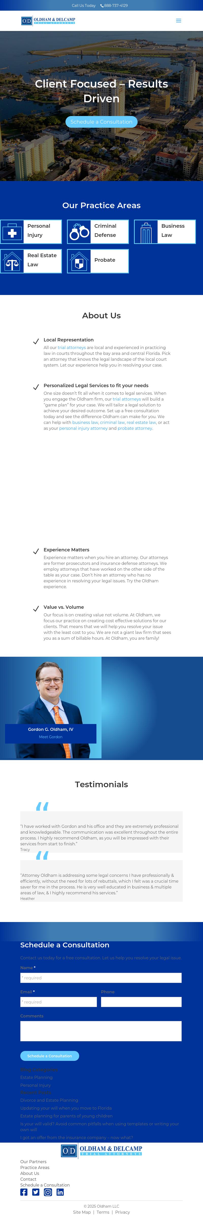 Oldham & Delcamp LLC. - Pinellas Park FL Lawyers