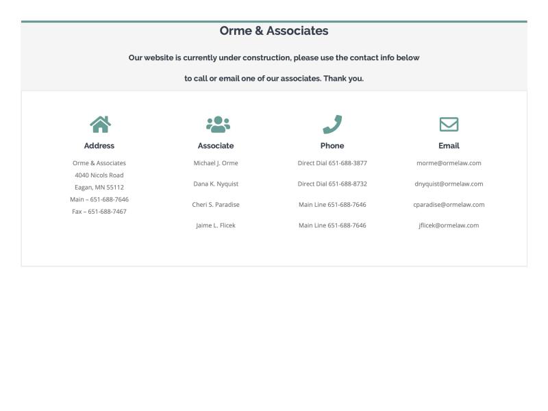 Orme & Associates, Ltd. - Eagan MN Lawyers
