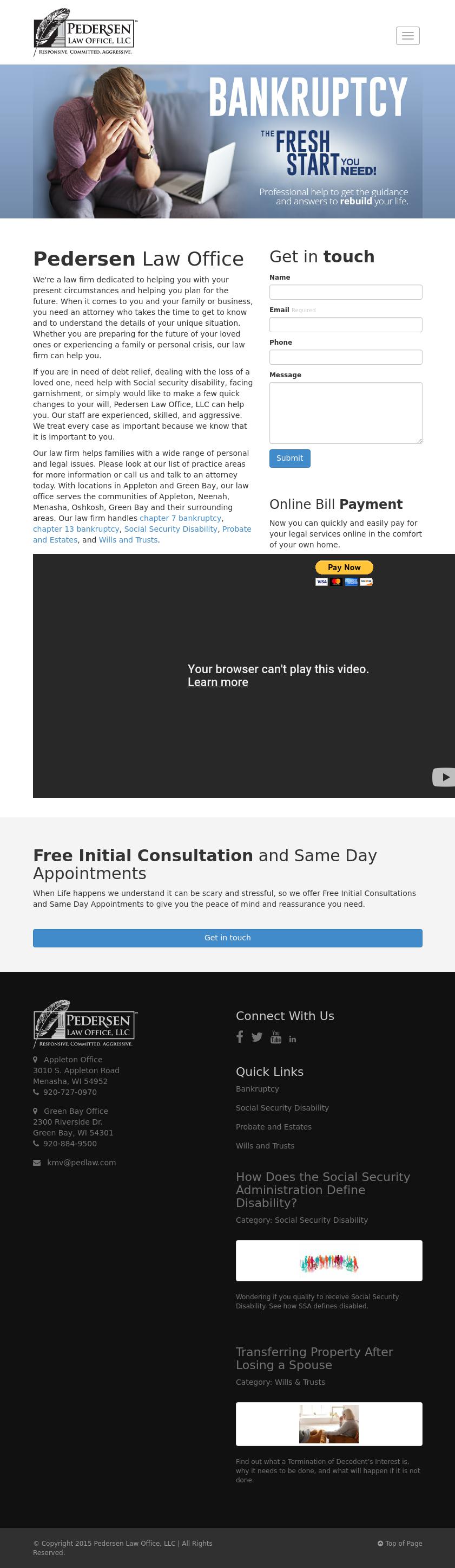 Pedersen & Shaha Attorneys at Law, LLC - Green Bay WI Lawyers