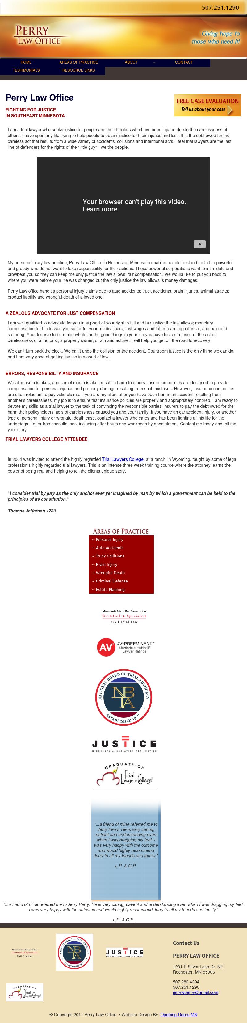 Perry Law Office - Rochester MN Lawyers