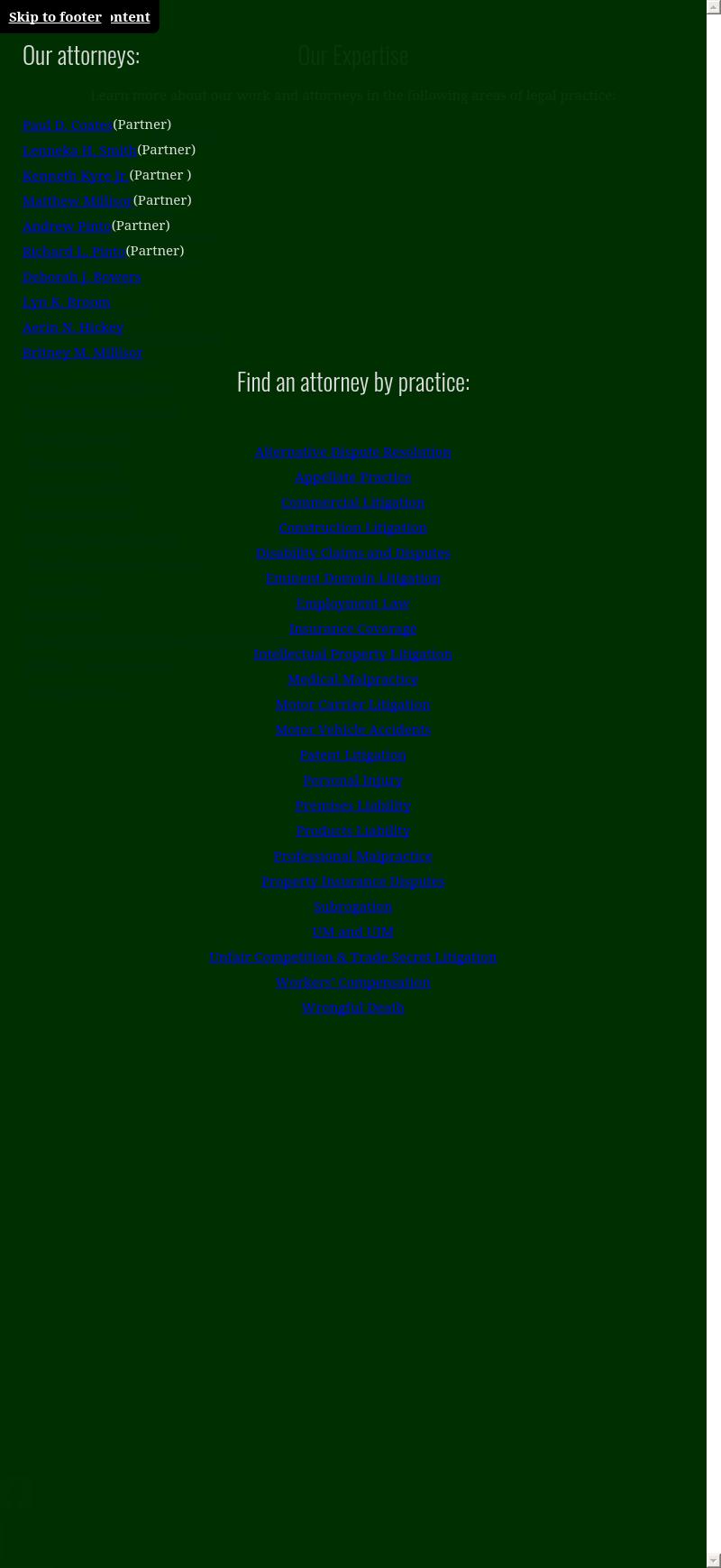 Pinto Coates Kyre & Bowers PLLC - Greensboro NC Lawyers