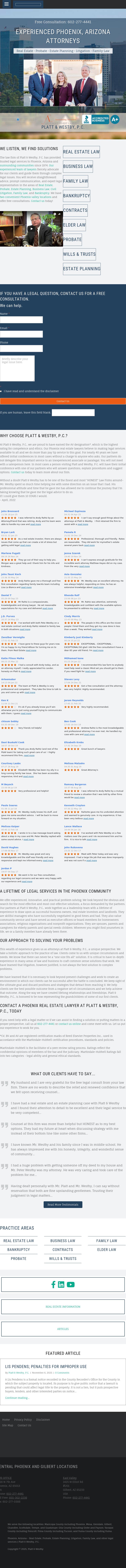 Platt & Westby PC - Gilbert AZ Lawyers