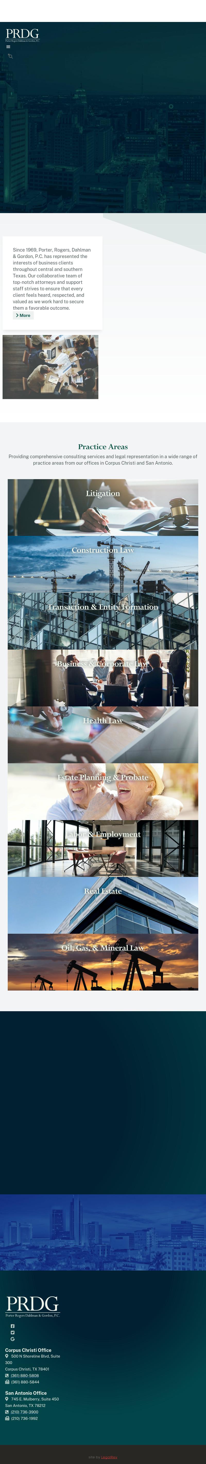 Porter, Rogers, Dahlman & Gordon, P.C. - Corpus Christi TX Lawyers