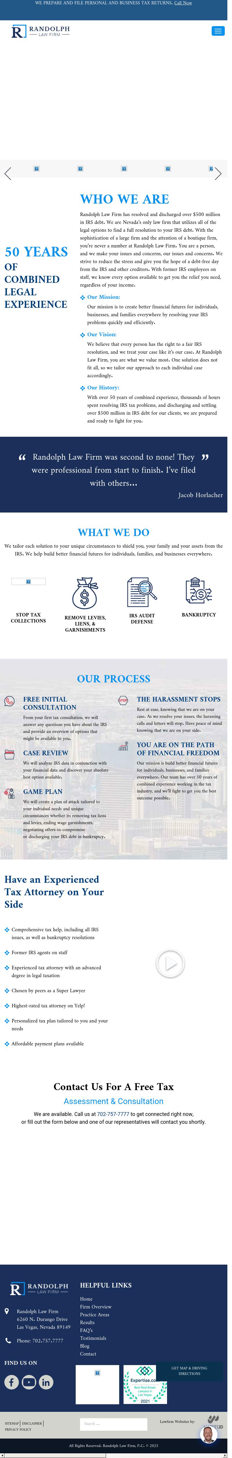 Randolph Law Firm, P.C. - Las Vegas NV Lawyers