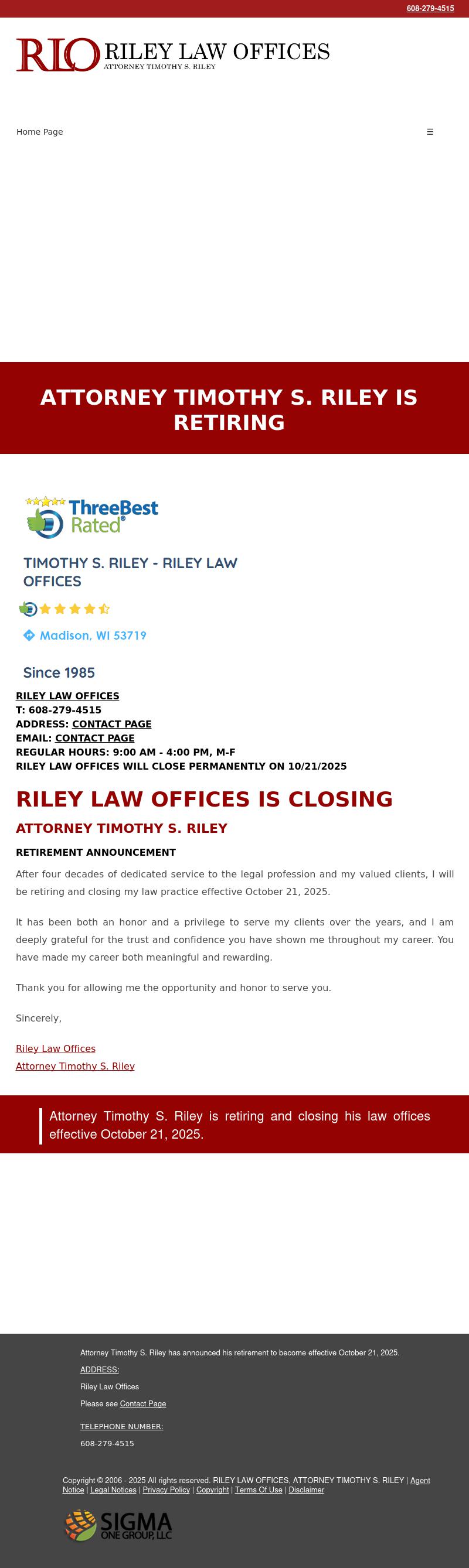 Riley Law Offices - Madison WI Lawyers