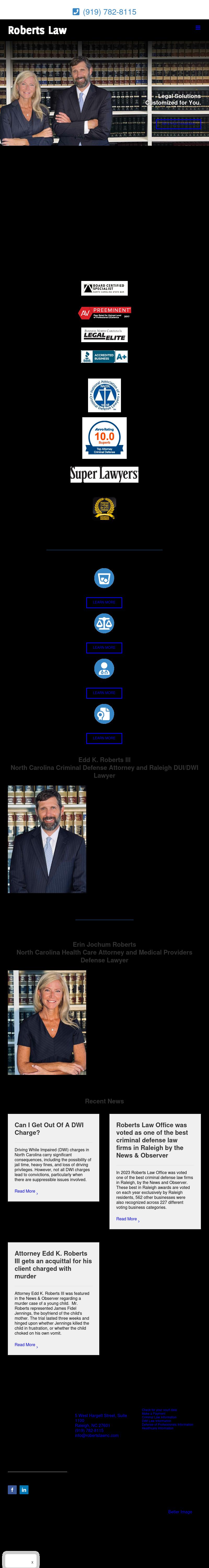 Roberts Law Office, PA - Raleigh NC Lawyers