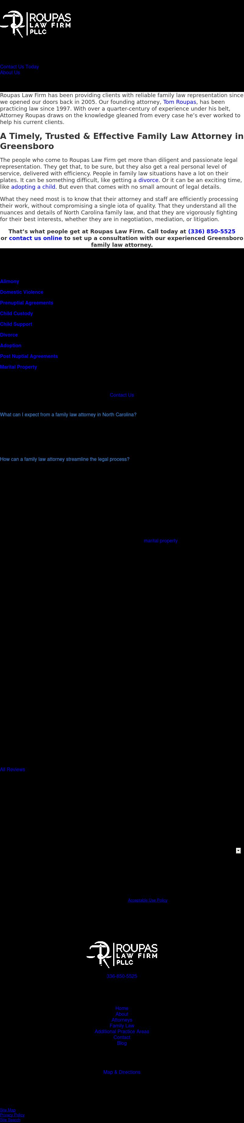 Roupas, Thomas F - Greensboro NC Lawyers