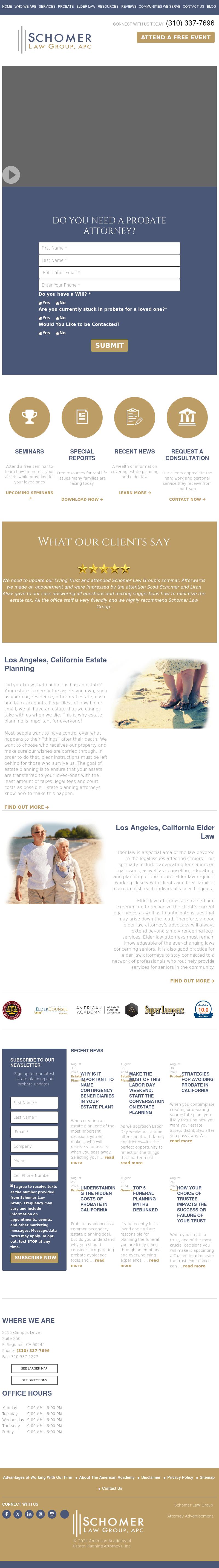 Schomer Law Group - El Segundo CA Lawyers