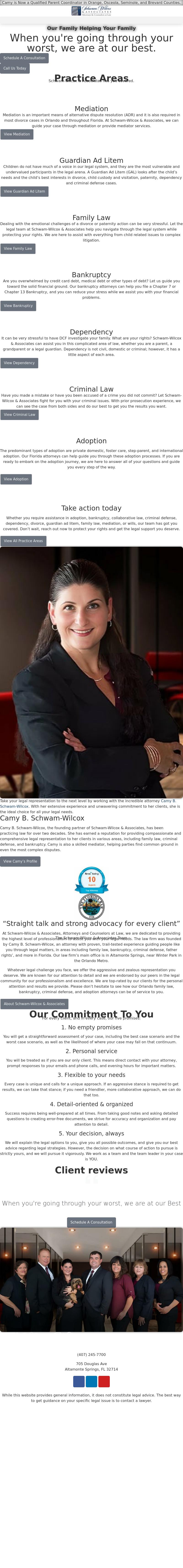 Schwam-Wilcox & Associates, Attorneys and Counselors at Law - Clermont FL Lawyers