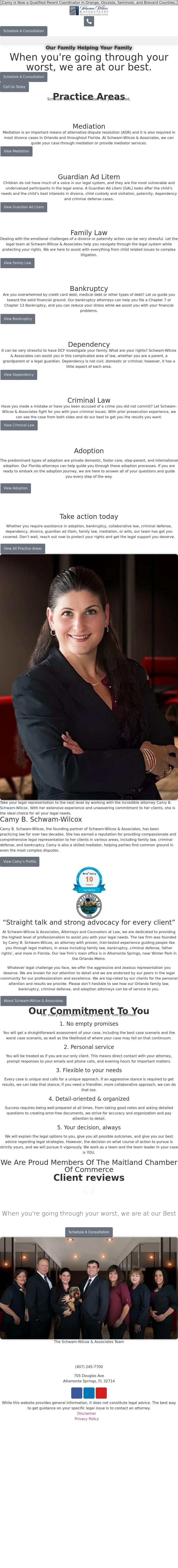 Schwam-Wilcox & Associates, Attorneys and Counselors at Law - Ocala FL Lawyers