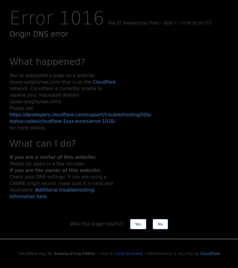 Sedgley, Richard A - Knoxville TN Lawyers