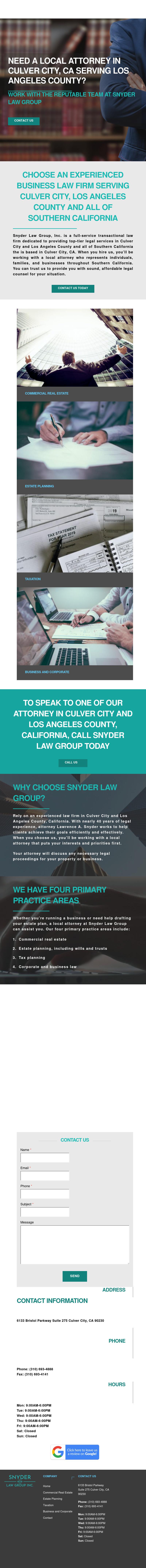 Snyder Law Group, Inc. - Culver City CA Lawyers