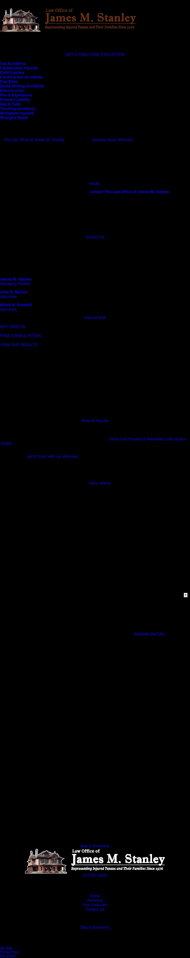 Stanley James Law Office - Fort Worth TX Lawyers