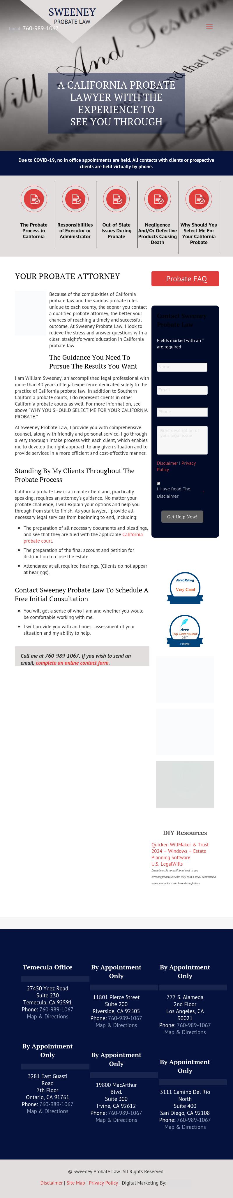 Sweeney Probate Law - Orange CA Lawyers