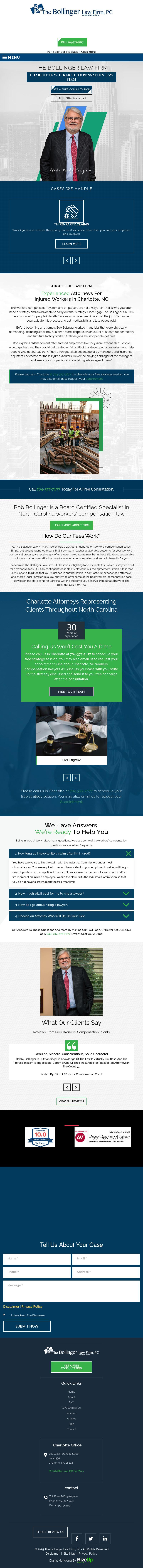 The Bollinger Law Firm, P.C. - Charlotte NC Lawyers