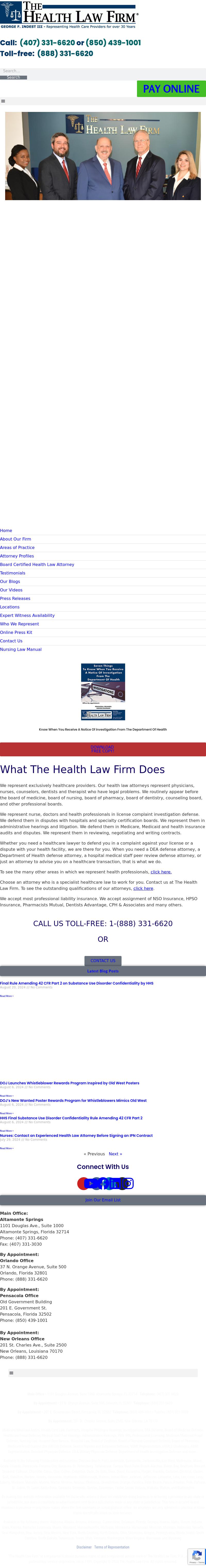 The Health Law Firm - Altamonte Springs FL Lawyers