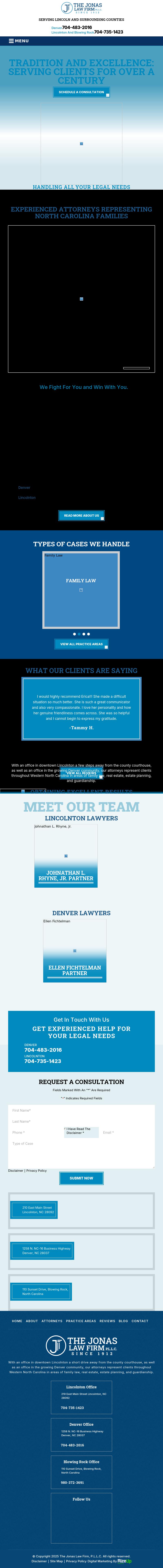 The Jonas Law Firm, P.L.L.C. - Gastonia NC Lawyers