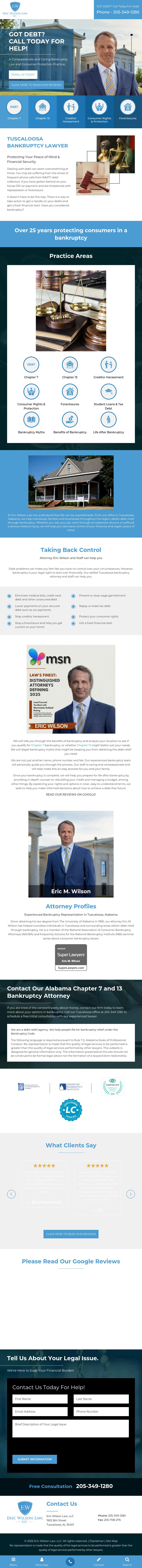 The Law Firm of Eric M. Wilson, LLC - Tuscaloosa AL Lawyers