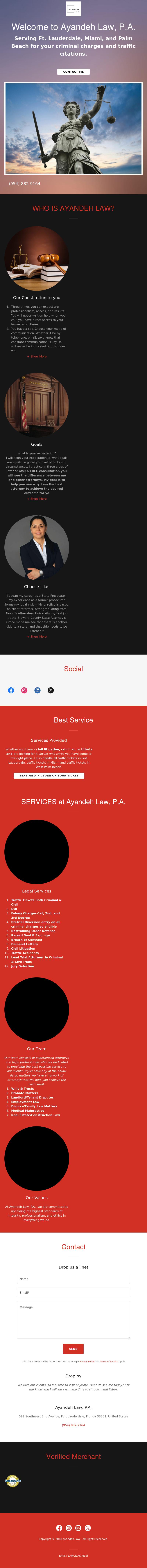 The Law Office of Lilas Ayandeh, P.A. - Fort Lauderdale FL Lawyers