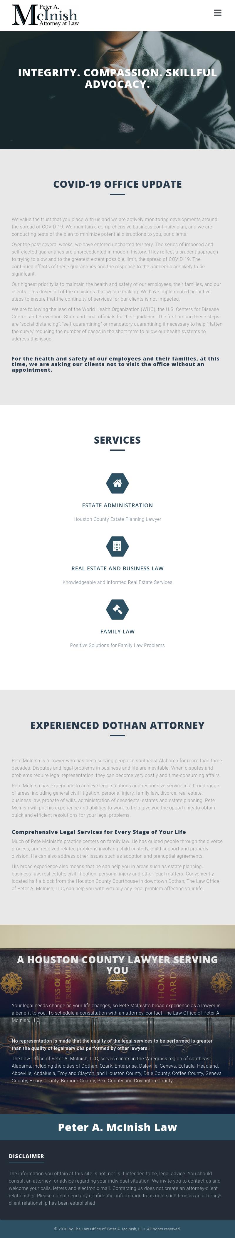 The Law Office of Peter A. McInish, LLC - Dothan AL Lawyers