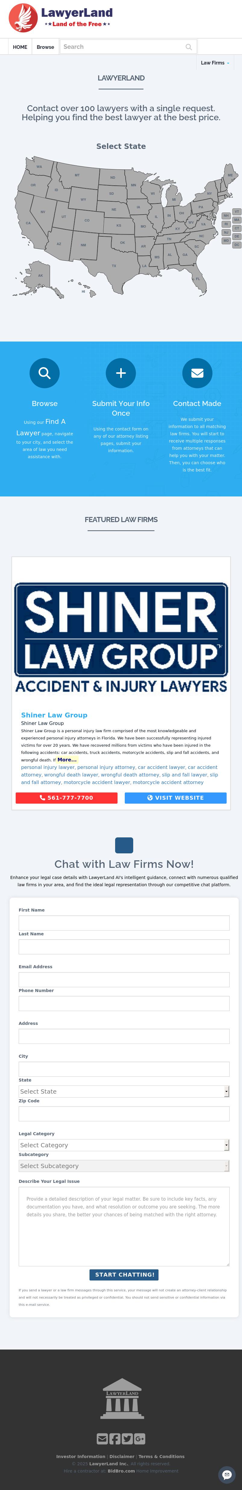 LawyerLand Instant Listing Manager - Wilmington DE Lawyers