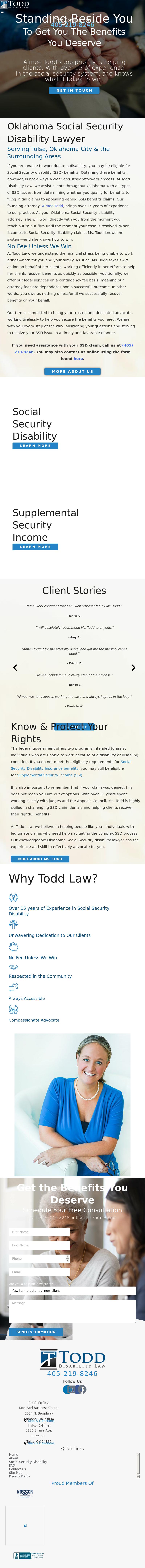 Todd Disability Law - Oklahoma City OK Lawyers