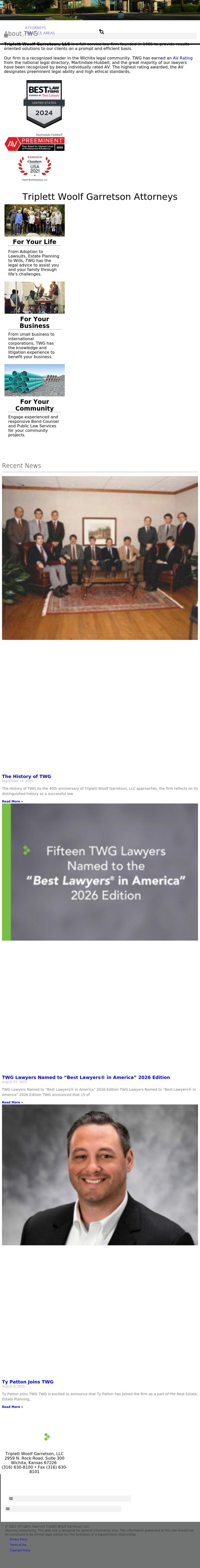 Triplett Woolf & Garretson, LLC - Wichita KS Lawyers