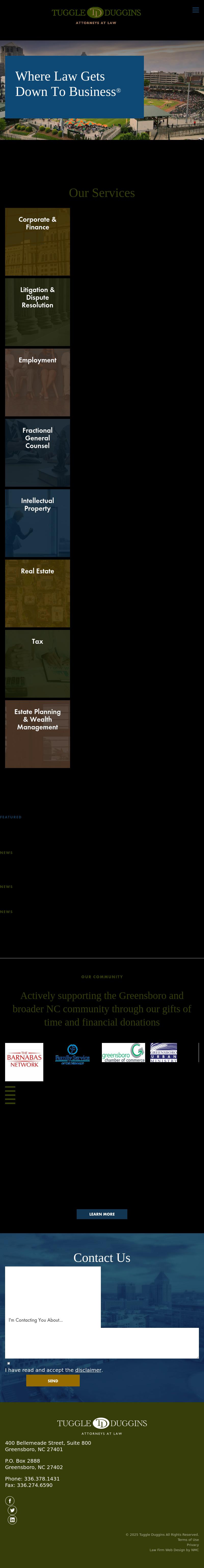 Tuggle & Duggins - Greensboro NC Lawyers