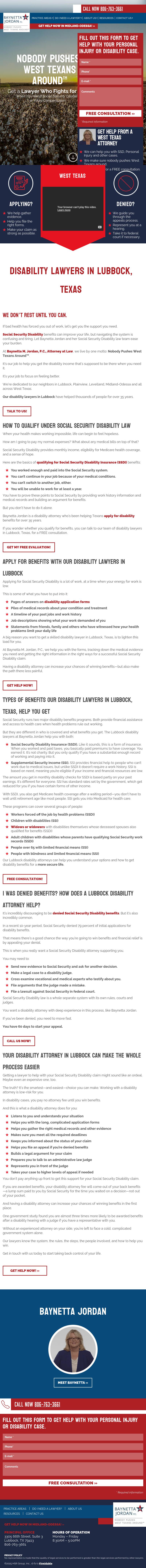 Turner & Jordan Attorney at Law - Lubbock TX Lawyers