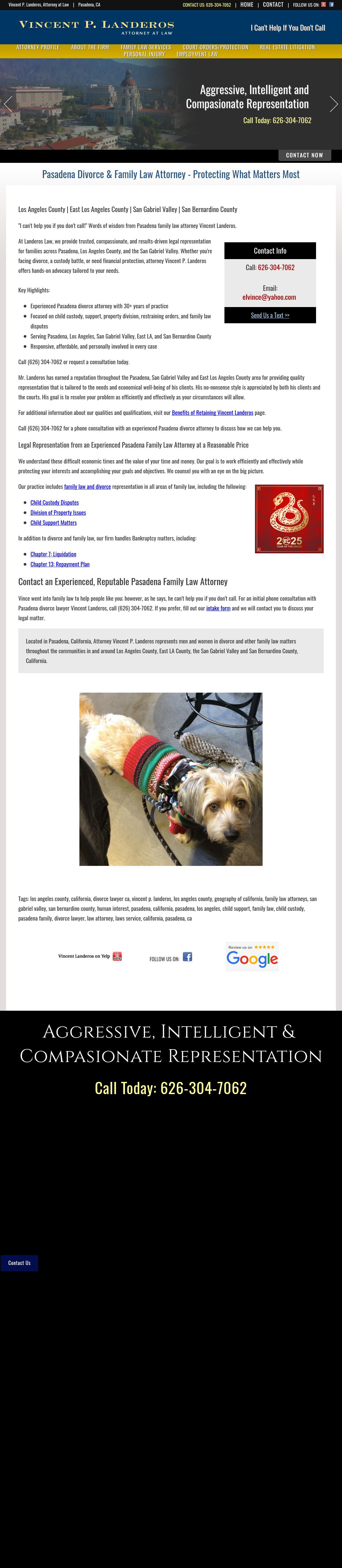 Vincent P. Landeros, Attorney at Law - Cerritos CA Lawyers