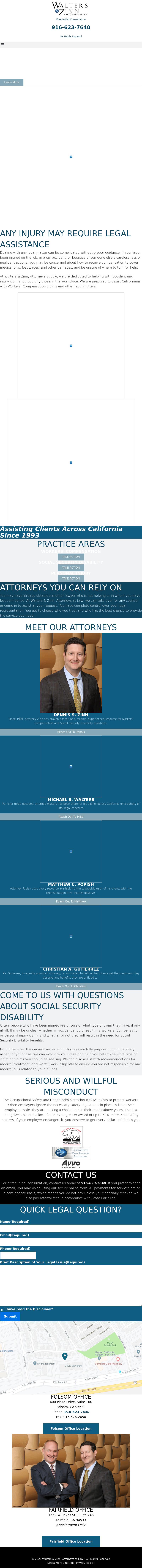 Walters & Zinn, Attorneys at Law - Folsom CA Lawyers