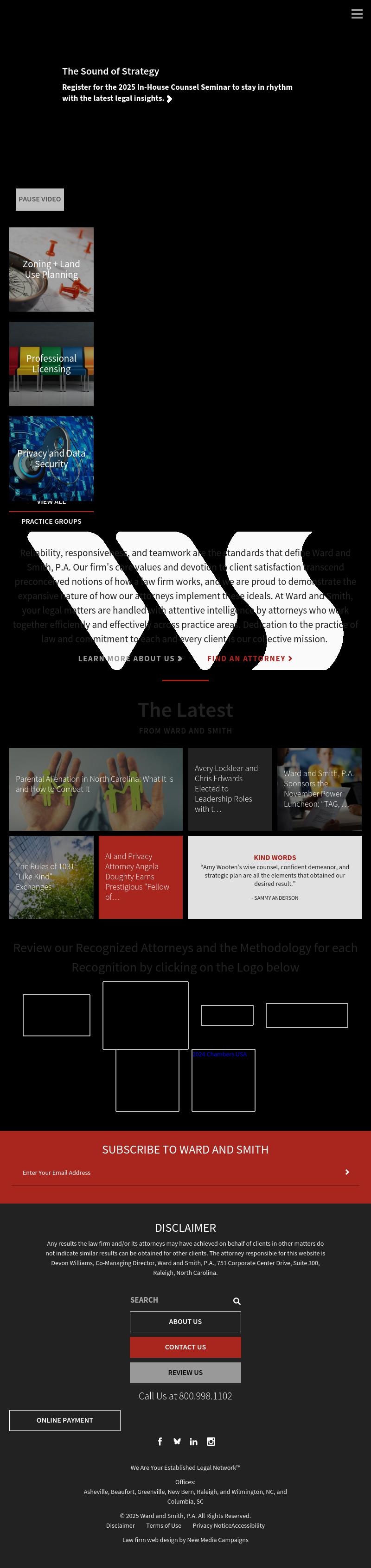 Ward and Smith PA - Raleigh NC Lawyers