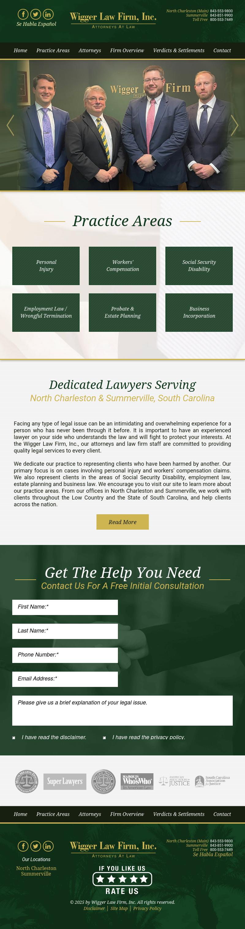 Wigger Law Firm, Inc. - Summerville SC Lawyers