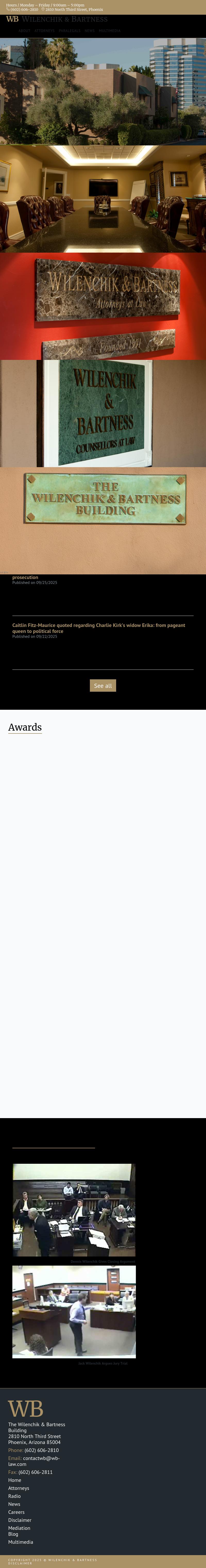 Wilenchik & Bartness PC - Phoenix AZ Lawyers