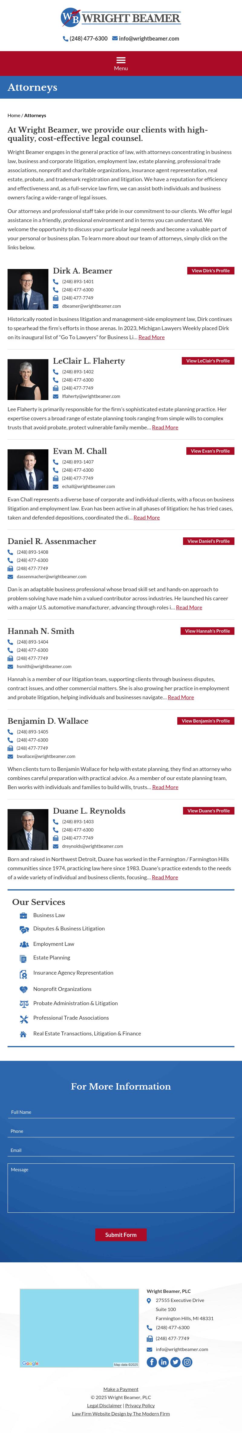 Wright Beamer PLC - Farmington Hills MI Lawyers