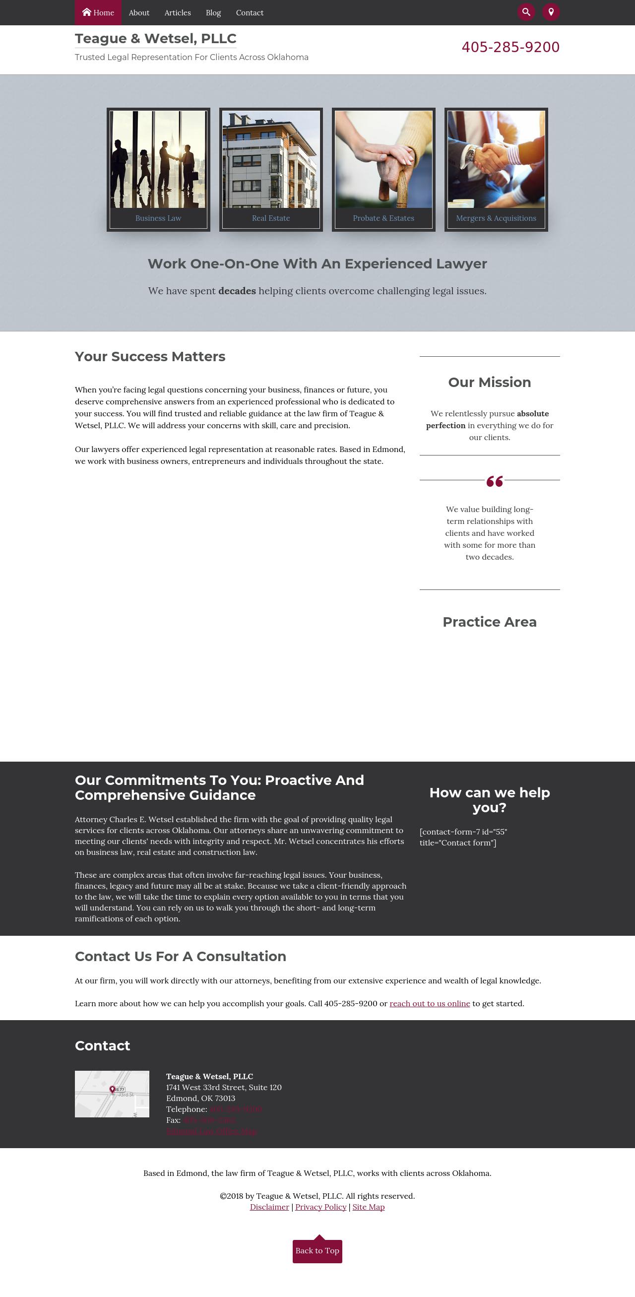 Teague & Wetsel, PLLC - Edmond OK Lawyers