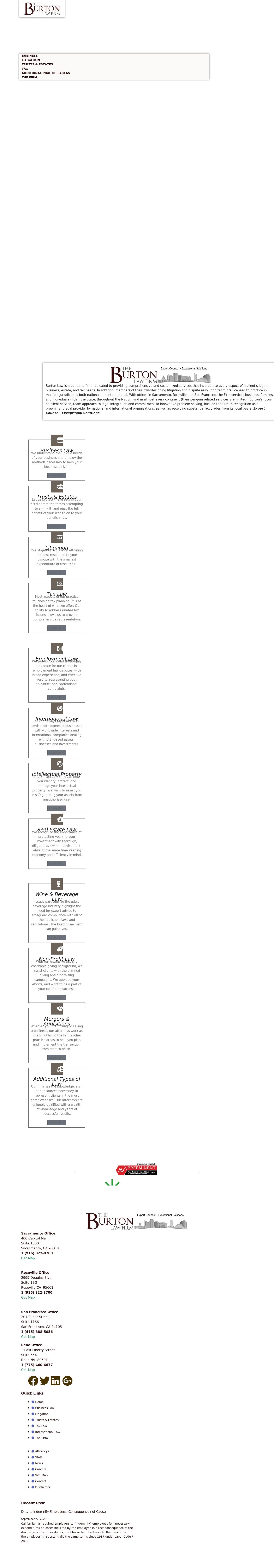 The Burton Law Firm - Sacramento CA Lawyers