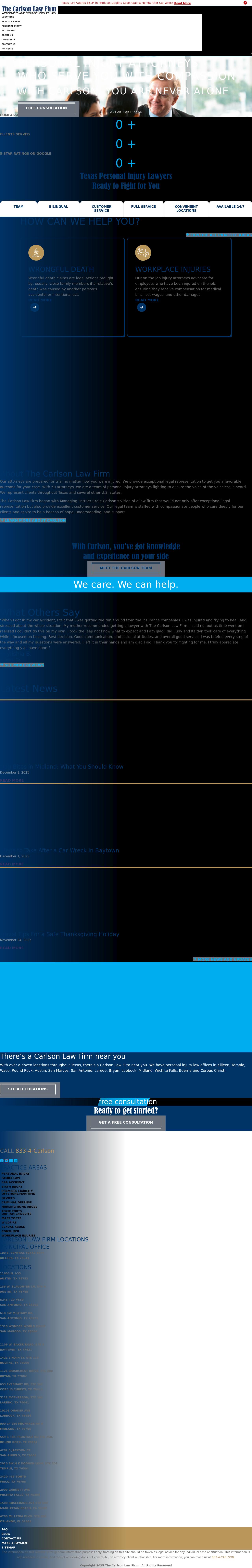 The Carlson Law Firm - San Antonio TX Lawyers