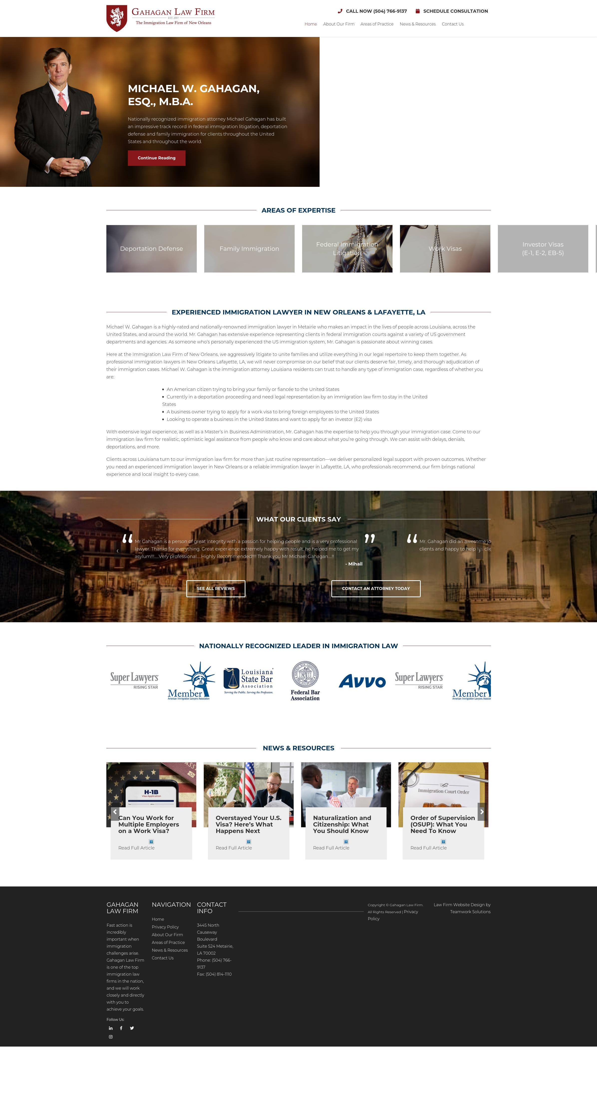 The Immigration Law Firm of New Orleans - Metairie LA Lawyers