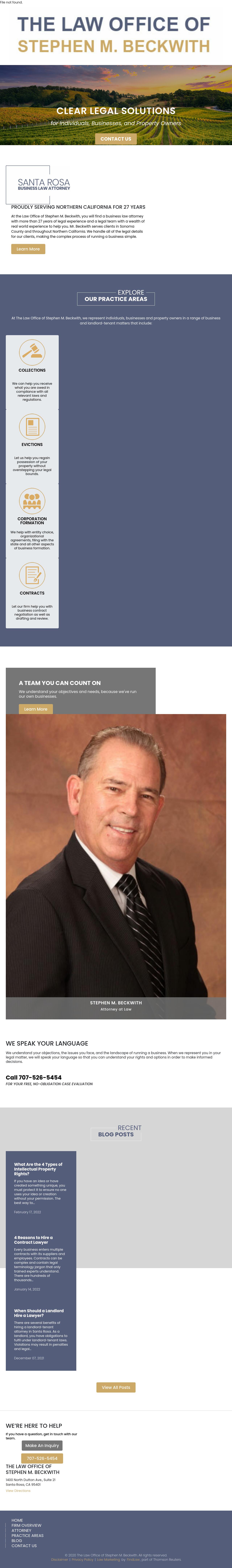 The Law Office of Stephen M. Beckwith - Santa Rosa CA Lawyers