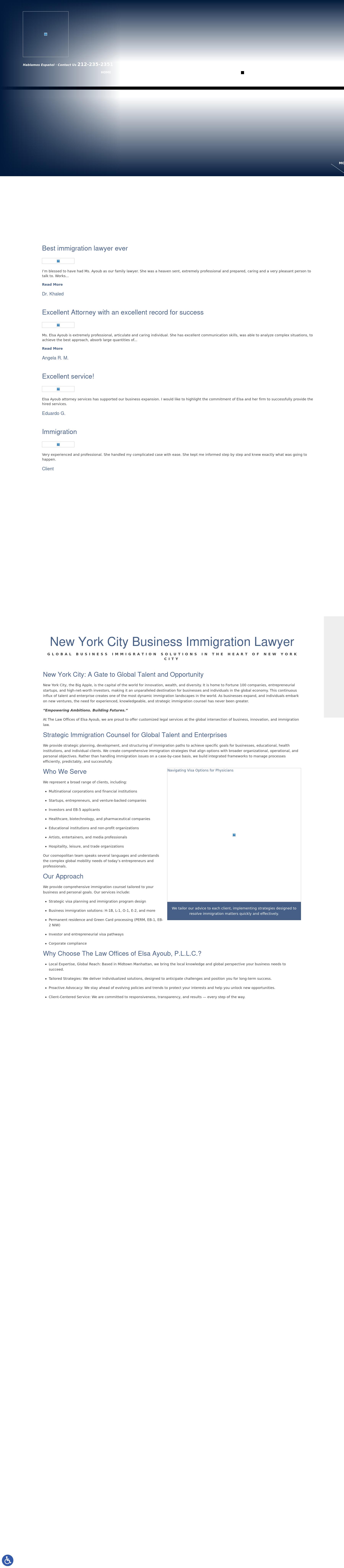 The Law Offices of Elsa Ayoub, P.L.L.C. - New York NY Lawyers
