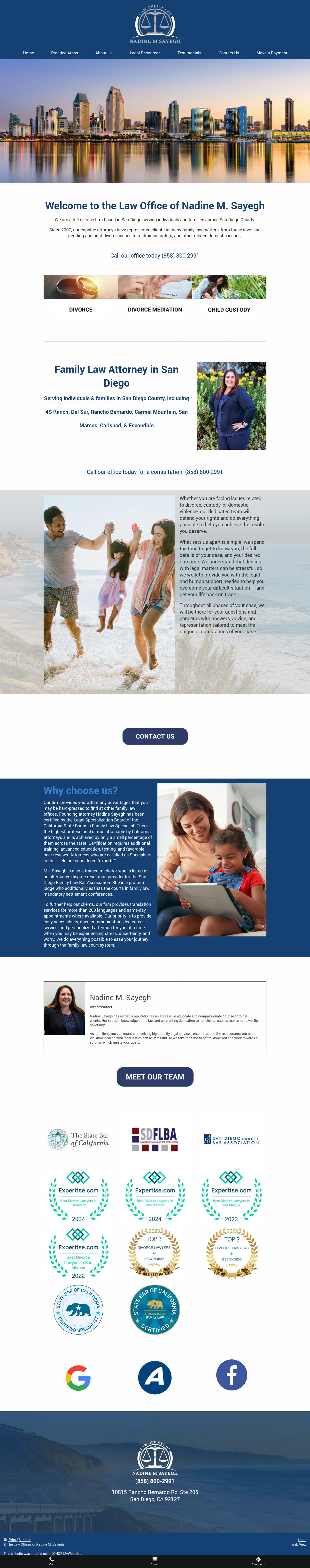 The Law Offices of Nadine M. Sayegh - Escondido CA Lawyers