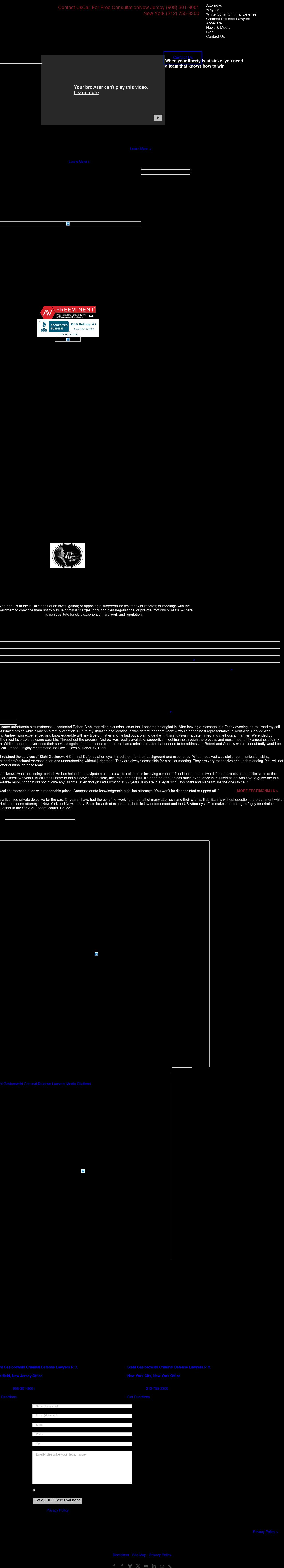 Stahl Criminal Defense Lawyers - New York NY Lawyers